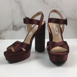Nina New York Burgundy Pumps Size 8.5